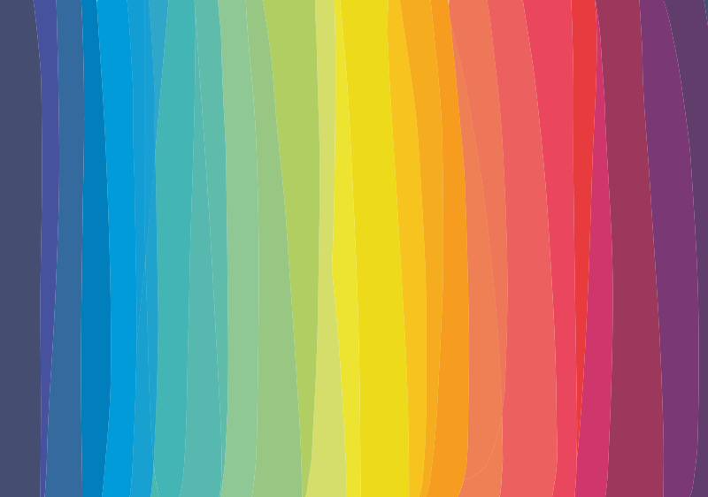 Tapis vinyle rayures dégradé coloré - TenStickers