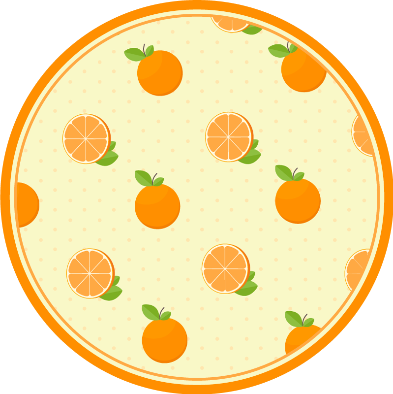Tapis vinyle cuisine illustration d'agrumes - TenStickers