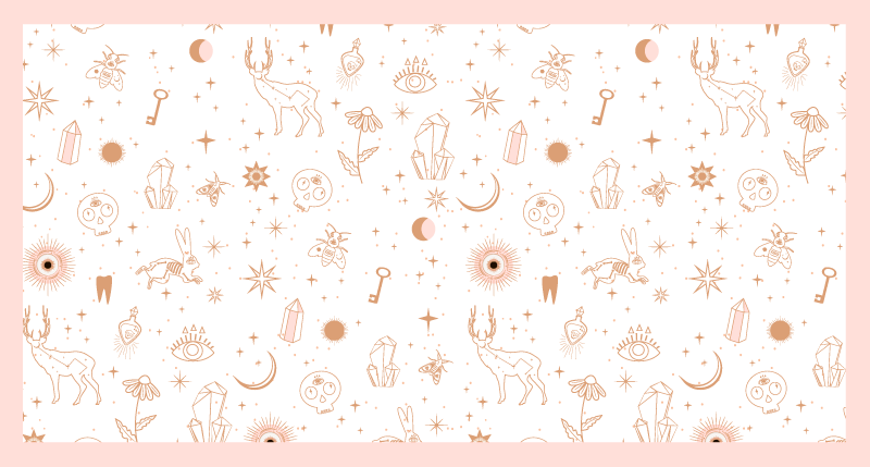 Tapis vinyle chambre bébé design minimaliste céleste - TenStickers