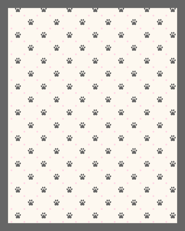 Tapis vinyle animal motif d'empreinte de patte - TenStickers