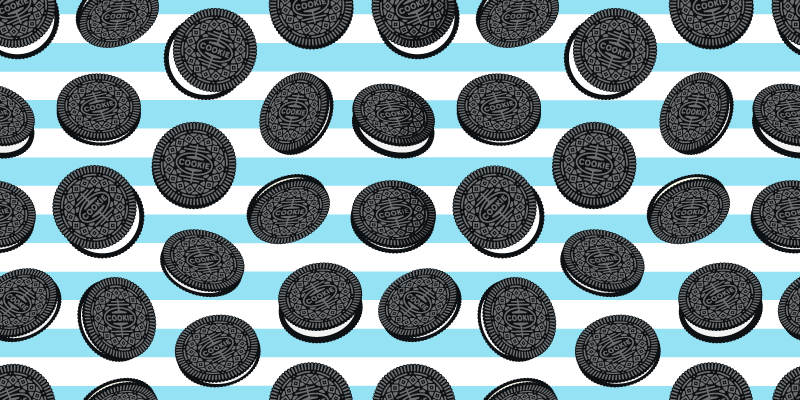 Tapis vinyle cuisine motif rayé oreo - TenStickers