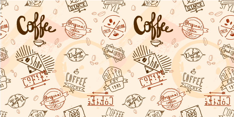 Tapis vinyle cuisine motif inspiré du café - TenStickers