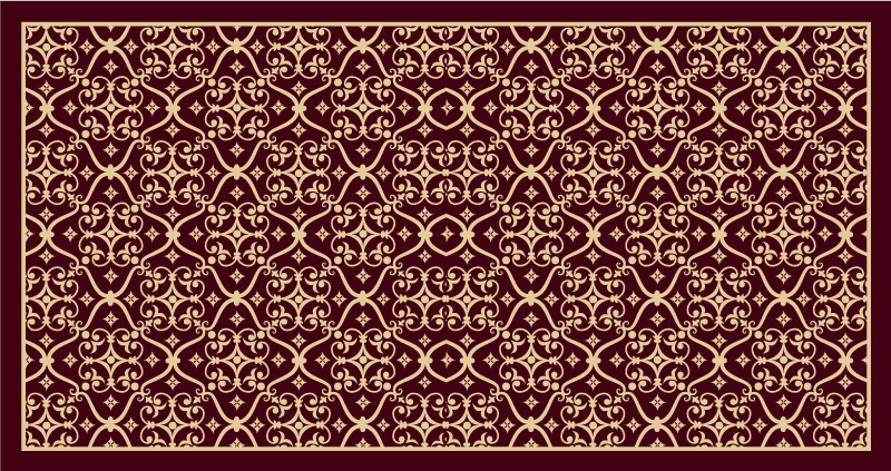 Tapis vinyle rétro motif vintage élégant - TenStickers