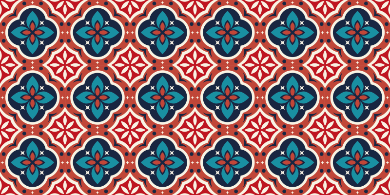 Tapis mosaique vinyle motivation botanique Éclatante - TenStickers