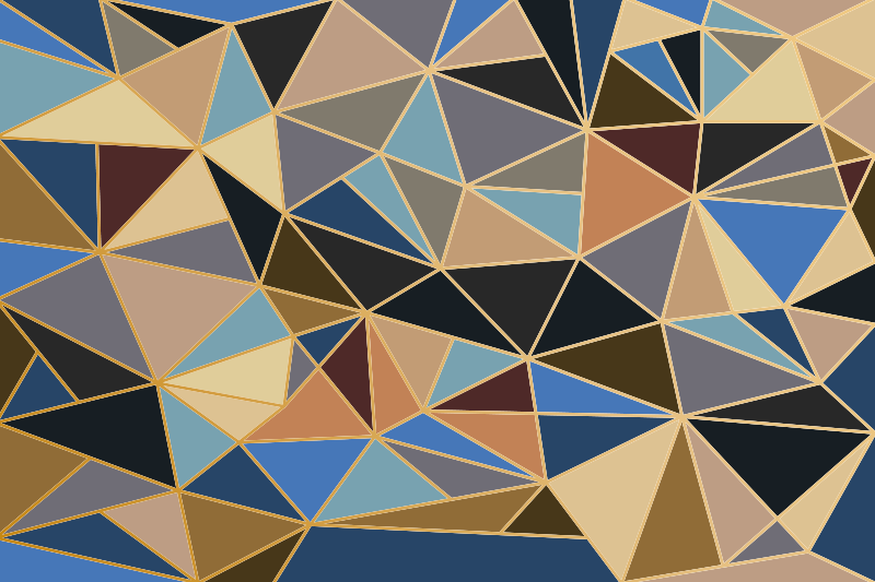 Tapis vinyles géométriques triangle motif - TenStickers