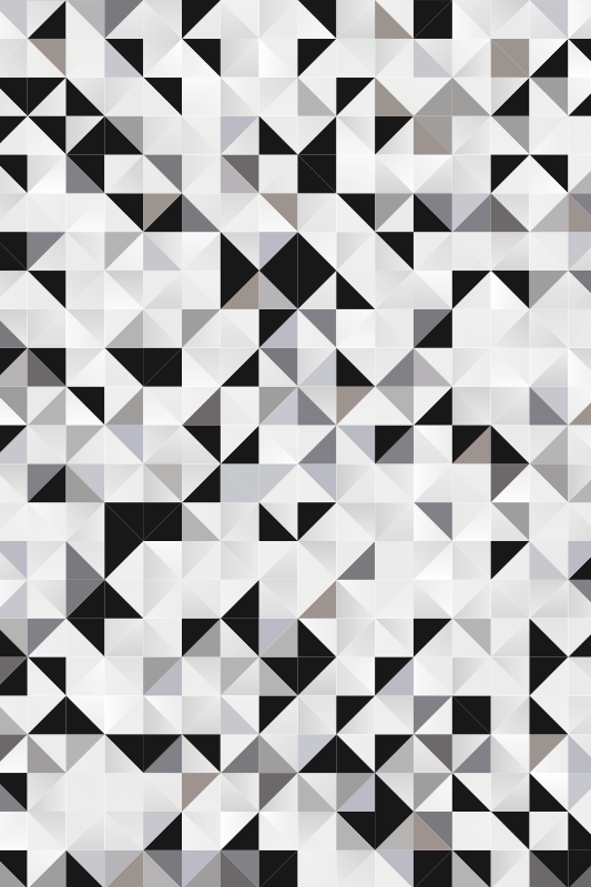 Tapis vinyles géométriques motif de contraste triangulaire - TenStickers