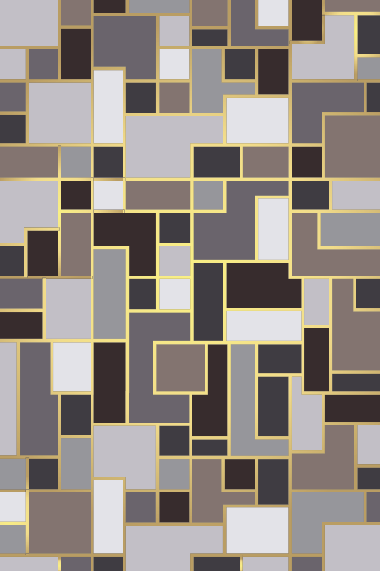 Tapis vinyle pierre design gris poli - TenStickers