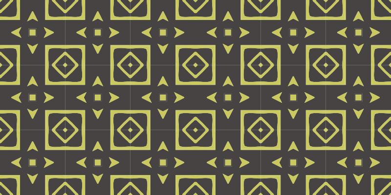 Tapis vinyles géométriques design losanges jaunes - TenStickers