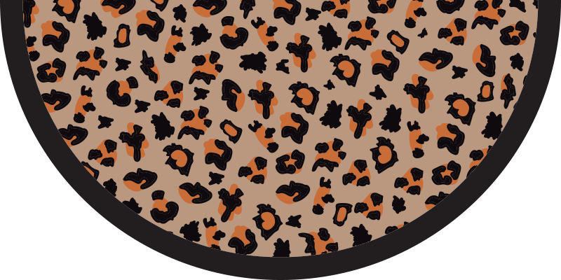 Tapis vinyle animal motif léopard audacieux - TenStickers