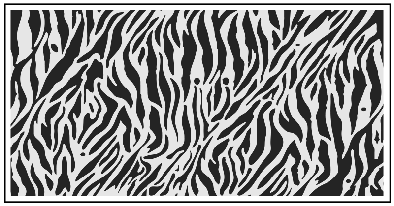 Tapis vinyle animal motifs à rayures zébrées - TenStickers