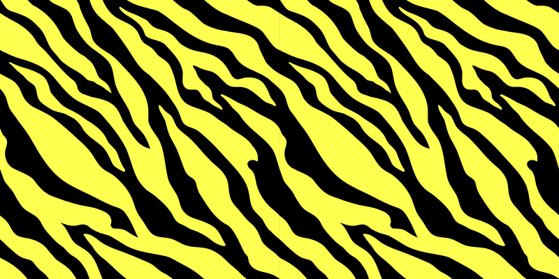 Tapis vinyle animal imprimé zèbre jaune - TenStickers