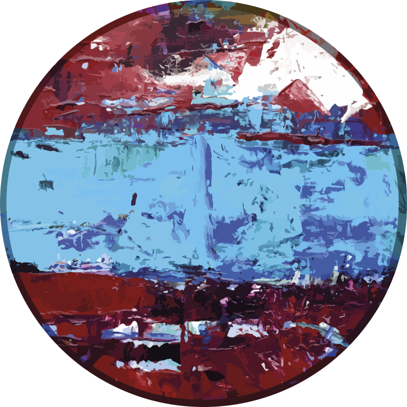 Tapis vinyle textures formes géométriques vibrantes - TenStickers