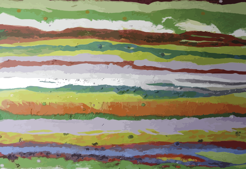 Tapis vinyle rayures couleurs peintes vibrantes - TenStickers