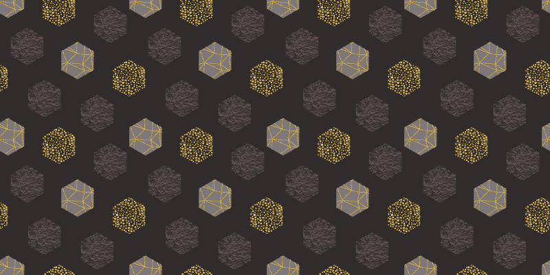 Tapis vinyles géométriques motif hexagonal texturé - TenStickers