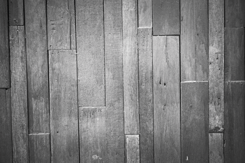 Tapis vinyle imitation parquet finition grise moderne - TenStickers