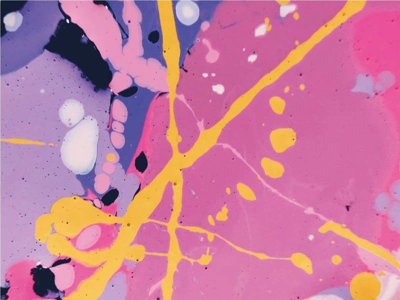 Tapis vinyle texture éclaboussures abstraites colorées - TenStickers