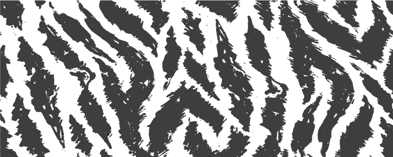 Tapis vinyle animal concept de rayures zébrées - TenStickers