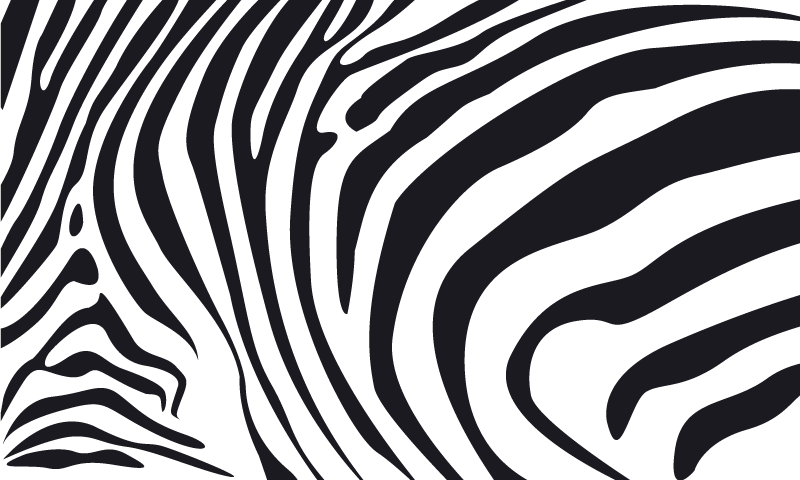Tapis vinyle animal rayures de zèbre - TenStickers