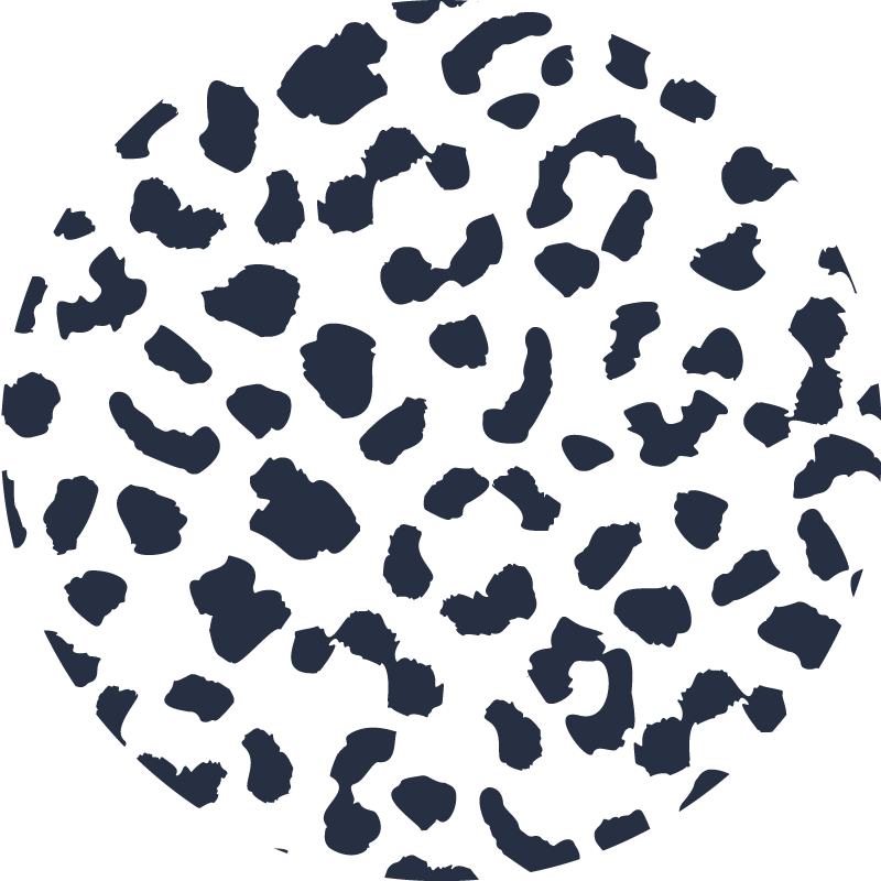 Tapis vinyle animal motif en cuir de vache - TenStickers