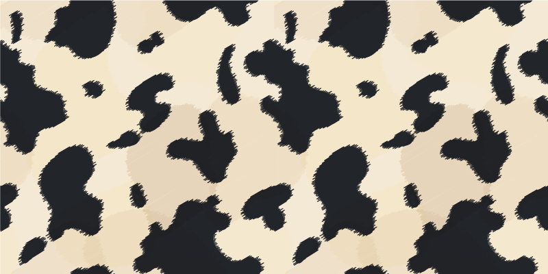 Tapis vinyle animal motif de taches de vache - TenStickers