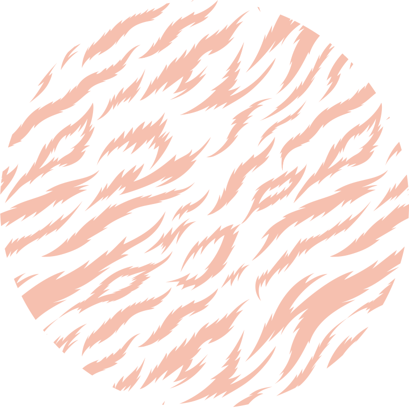 Tapis vinyle animal motif rayures de tigre - TenStickers