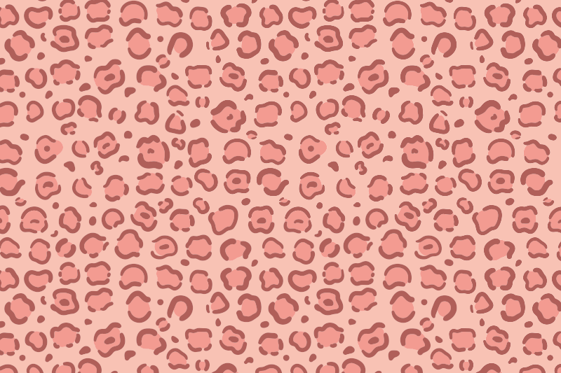 Tapis vinyle animal pois léopard - TenStickers