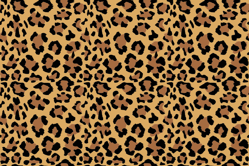 Tapis vinyle animal à motifs léopard - TenStickers