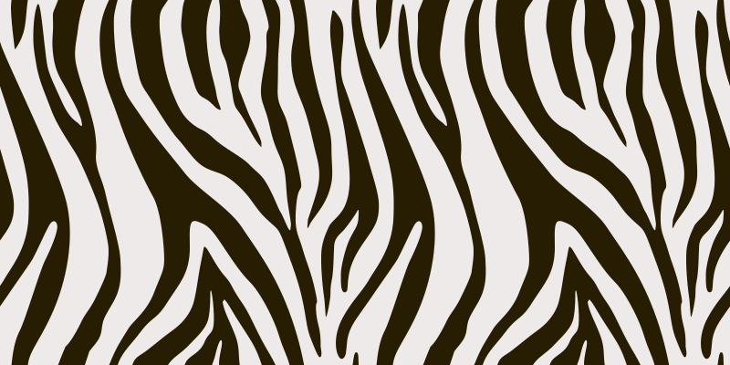 Tapis vinyle animal motif rayures de zèbre - TenStickers