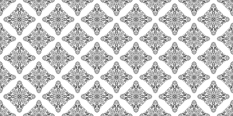 Tapis mosaique vinyle motif diamant sophistiqué - TenStickers
