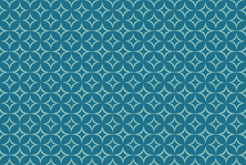 Tapis vinyles géométriques motif circulaire - TenStickers