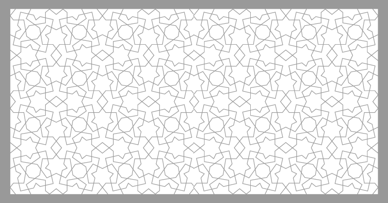 Tapis mosaique vinyle motifs géométriques raffinés - TenStickers