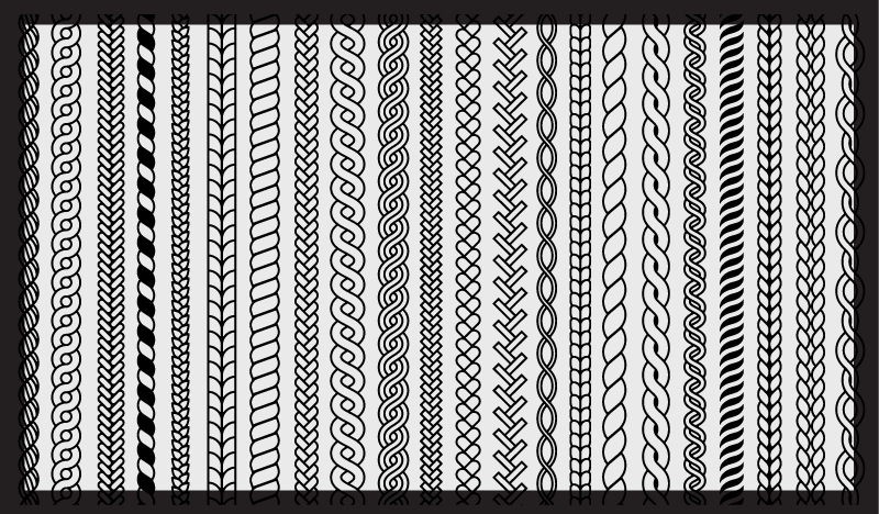 Tapis vinyle salle de bain rayures et boucles - TenStickers