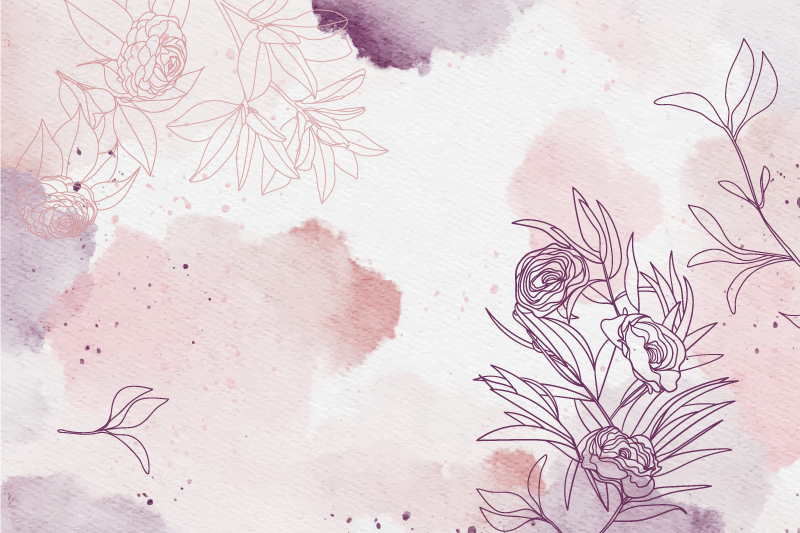 Tapis vinyle fleurs et plantes doux accent de fleur - TenStickers