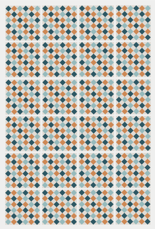 Tapis vinyle carreaux Mosaïque de carreaux  - TenStickers