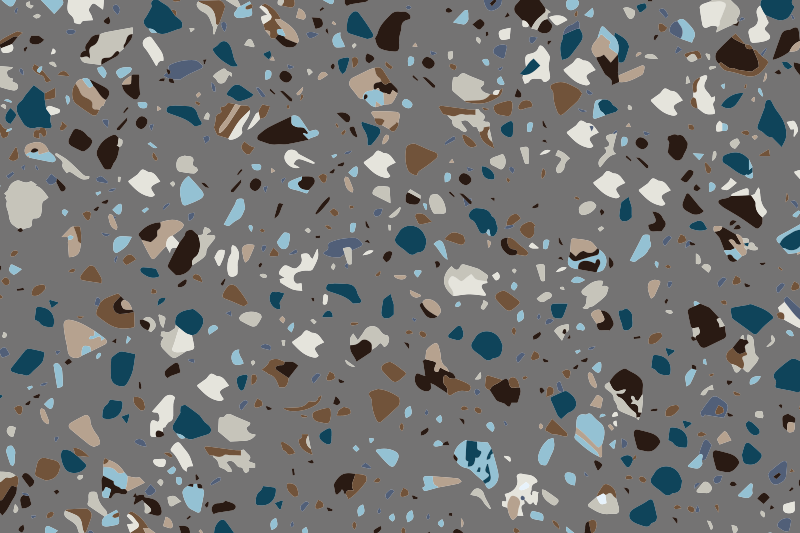 Tapis vinyle marbre mélange de galets de terrazzo - TenStickers