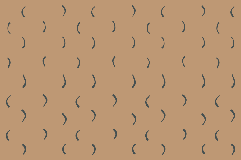 Tapis vinyle minimaliste motif marron incurvé - TenStickers