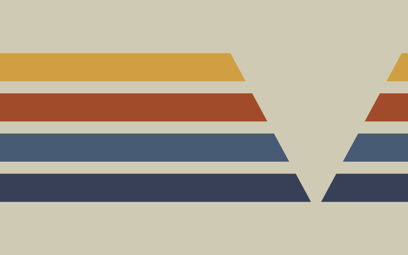 Tapis vinyles géométriques motif à rayures en chevrons - TenStickers