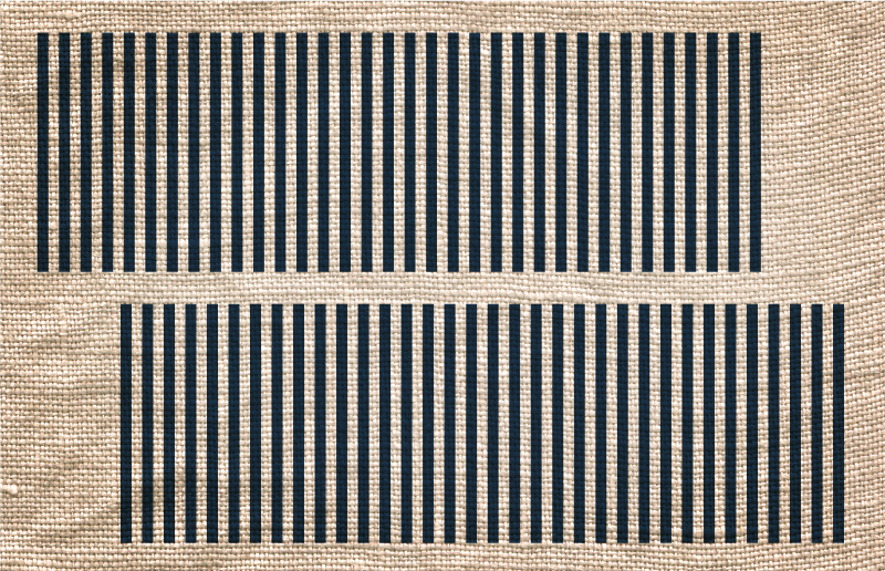 Tapis vinyle salon motif à rayures beiges - TenStickers