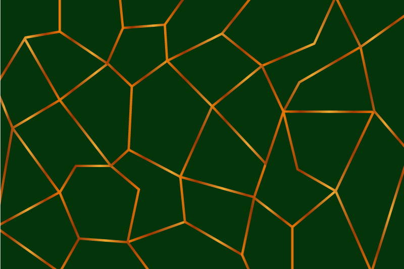 Tapis vinyle marbre motif géométrique vert - TenStickers