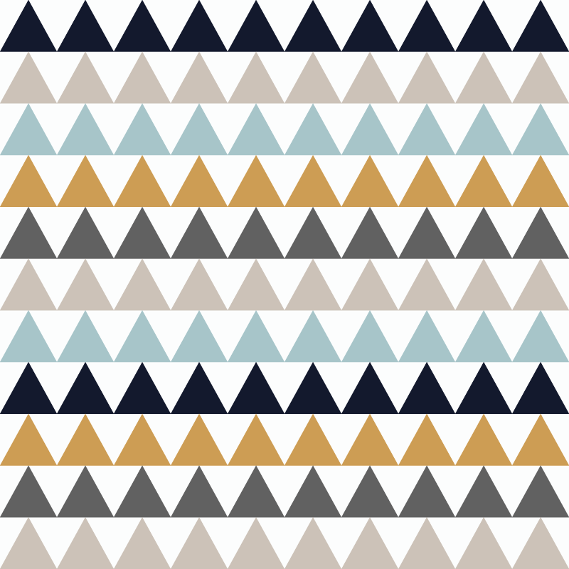 Tapis vinyles géométriques effets de motifs triangulaires - TenStickers