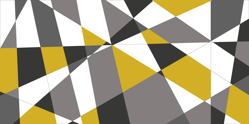 Tapis vinyles géométriques motifs triangulaires audacieux - TenStickers