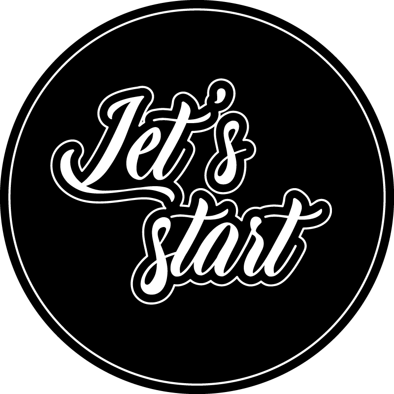Tapis vinyle citation commencez la citation - TenStickers