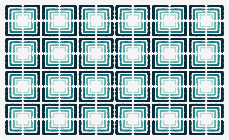 Tapis vinyle cuisine formes à motifs abstraits - TenStickers