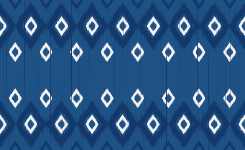 Tapis vinyles géométriques diamants bleu marine - TenStickers