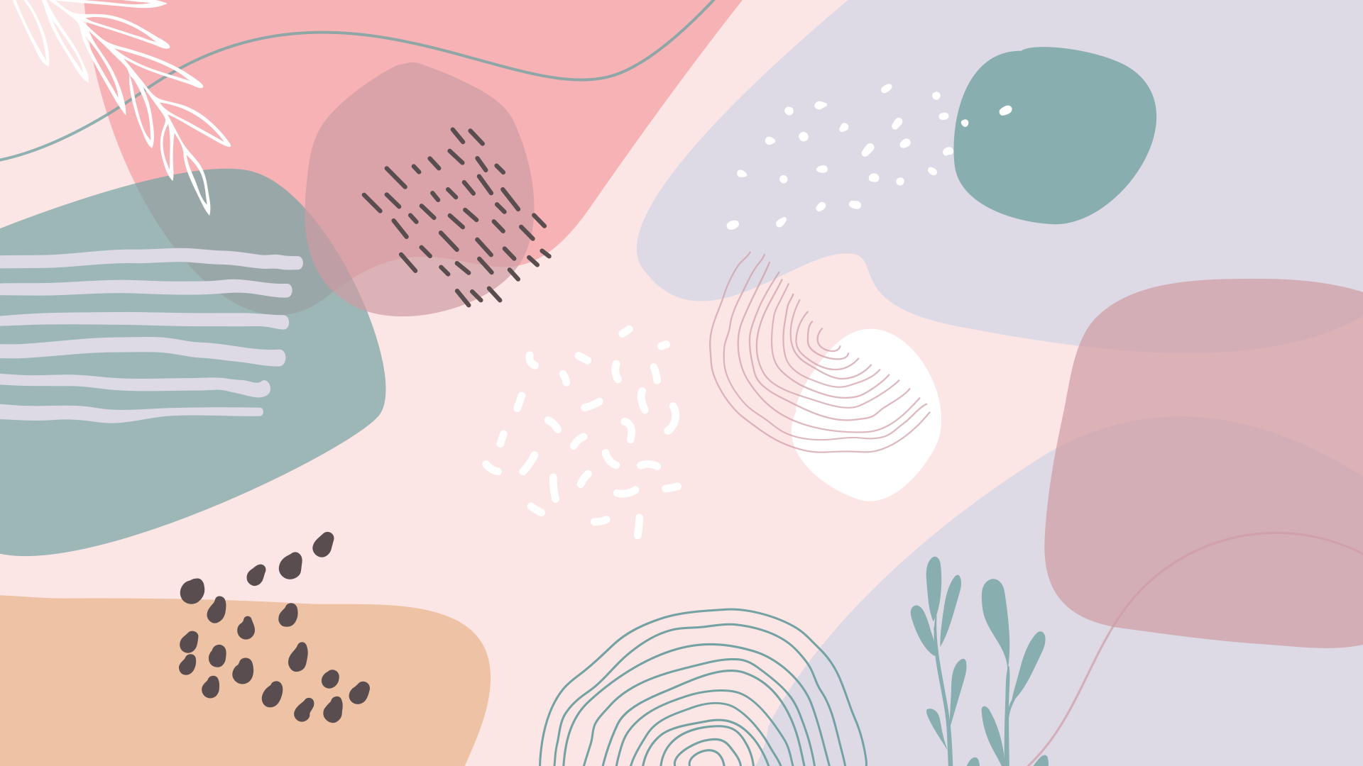 Tapis vinyle design moderne formes douces abstraites - TenStickers