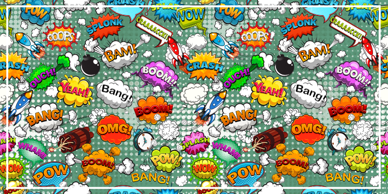 Tapis vinyle ado effets audio comiques - TenStickers