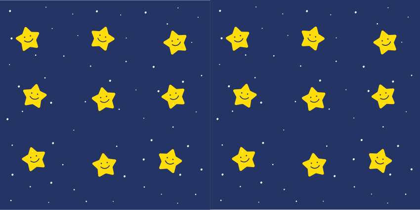 Tapis vinyle étoile motif bleu joyeux - TenStickers