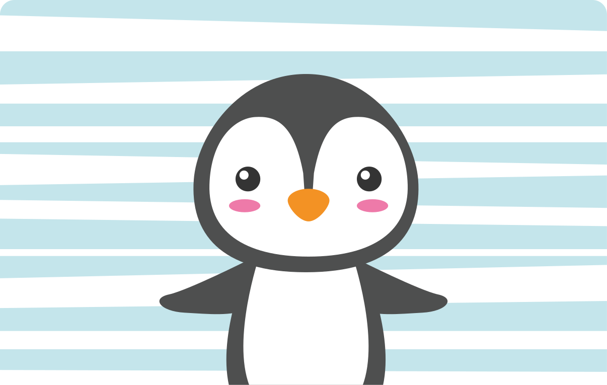 Tapis vinyle chambre bébé conception de pingouin mignon - TenStickers