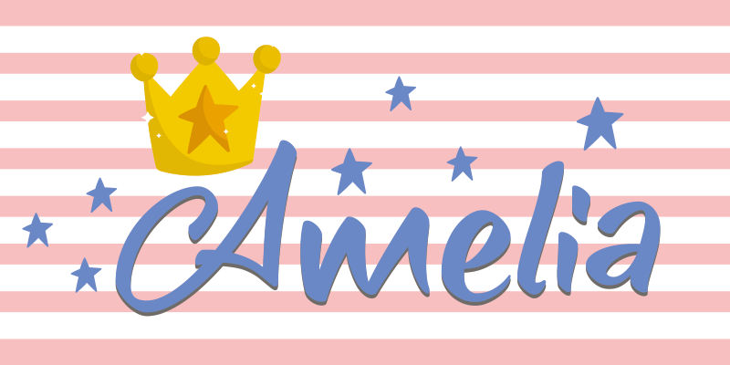 Tapis vinyle autres tapis couronne et étoiles personnalisées - TenStickers