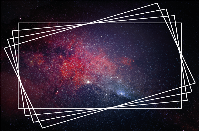 Tapis vinyle design moderne modèles de nébuleuses cosmiques - TenStickers